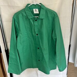 Steiner Welding Jacket Large Weldlite 1030 Green Fire Resistant Cotton Unisex